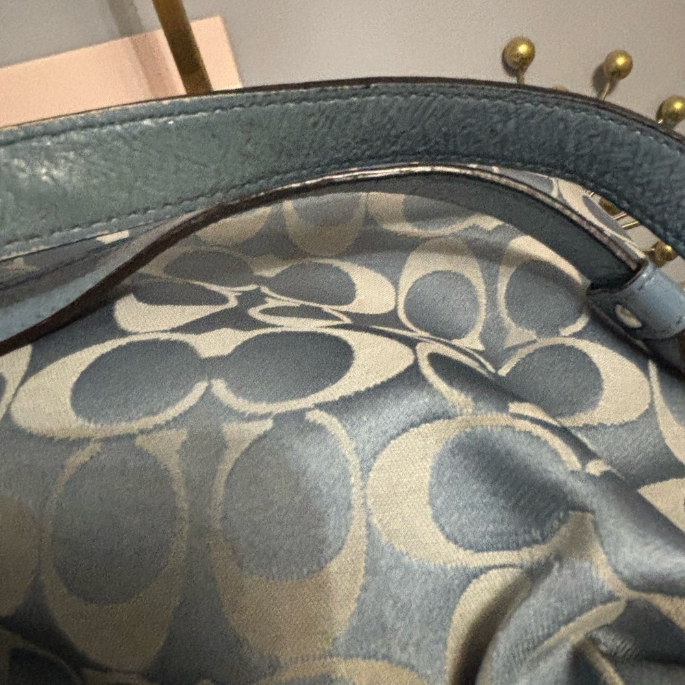 Sold
Coach Blue Patterned Shoulder Bag - Picture 6 of 10